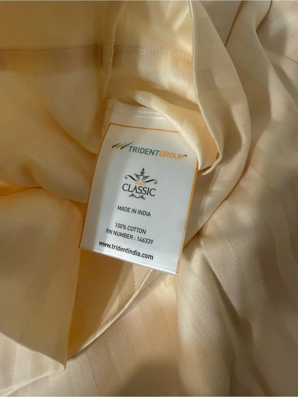 Classic Neutral Stripe Dyed Bedsheet Set - Beige